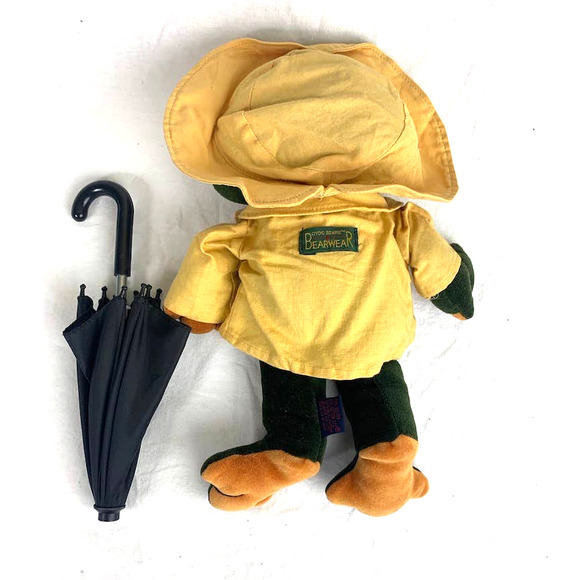Vintage Boyds Bears G Kelley Ribbit Frog Bearware Rain Coat Umbrella 1991-1996 - Picture 7 of 14